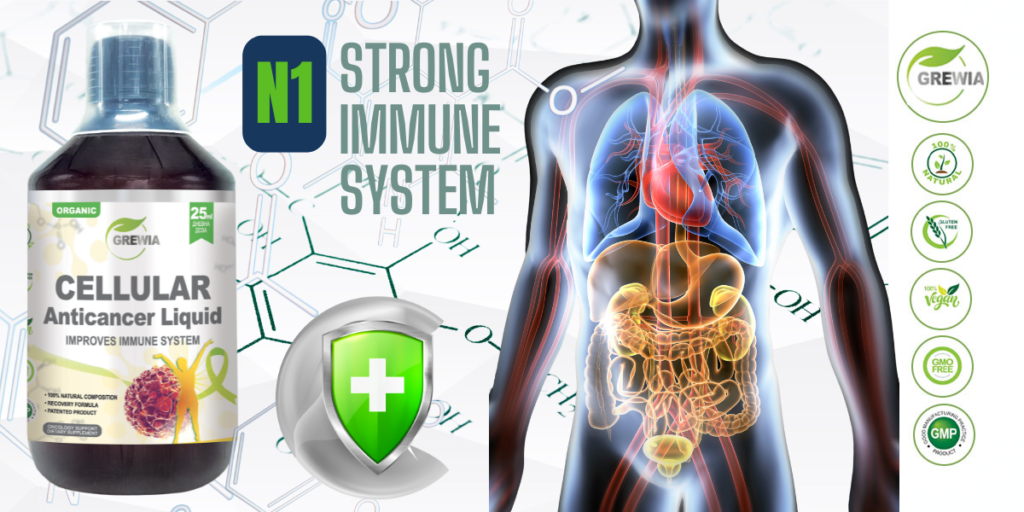 Хранителна добавка Cellular Anticancer Liquid 500ml. - 25ml. Daily Dose - Improves Immune System за Онкологични, Имуномодулатор от Grewia - 3