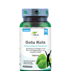 Хранителна добавка МОЗЪЧНА ДЕЙНОСТ / ГРИЖА ЗА КОЖАТА – Gotu Kola – 20% Triterpenes – Synthesis of Collagen I § III Skin Cell Regeneration and Cognitive Health - 1000mg. Daily Dose от Grewia