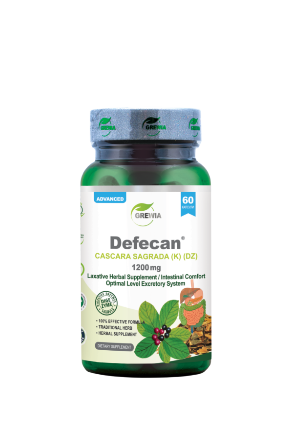 Defecan® – Potassium / DigeZyme® – 60 капсули – хранителна добавка за запек, храносмилане и чревен баланс от Grewia