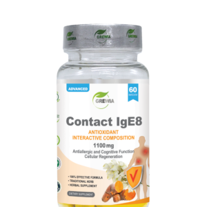 Contact IgE8 Antioxidant Complex 1100mg 60 капсули – хранителна добавка за алергии, имунен баланс и мозъчна функция от Grewia