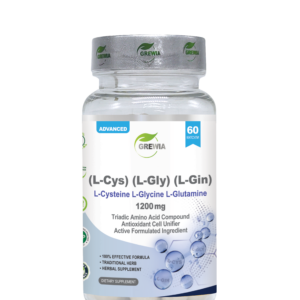 L-Cysteine L-Glycine L-Glutamine 1200mg 60 капсули – хранителна добавка - триаден аминокиселинен комплекс за anti-aging за детоксикация, антиоксидантна защита и имунитет от Grewia