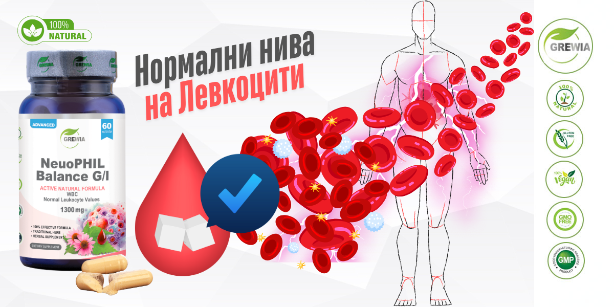 Neutrophil Balance G/L – имунен баланс и подкрепа при неутрофилия и високи левкоцити от Grewia