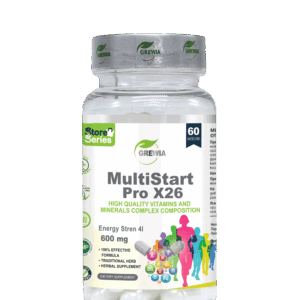 Хранителна добавка MultiStart Pro X25 – High Quality Standardized Vitamins and Minerals Complex Composition - Energy Stren 4I – 600mg. Daily Dose за Дневни мултивитамини от Grewia